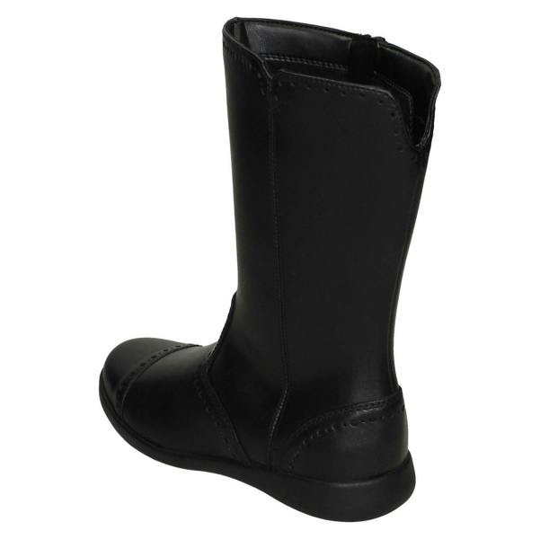Clarks Girls Clarks Smart Leather Boots Etch Stride