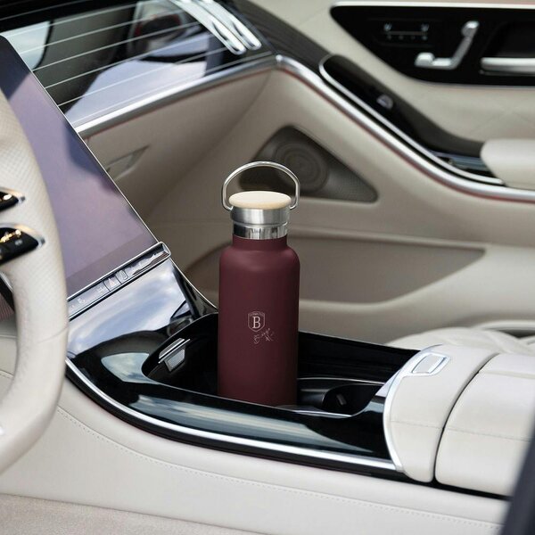 Berlinger Haus BH8759 0.6 L Flask with Bamboo Lid | Bordeaux