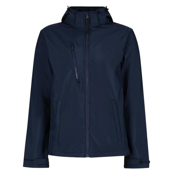 Regatta Mens Venturer 3 Layer Hooded Soft Shell Jacket - Navy