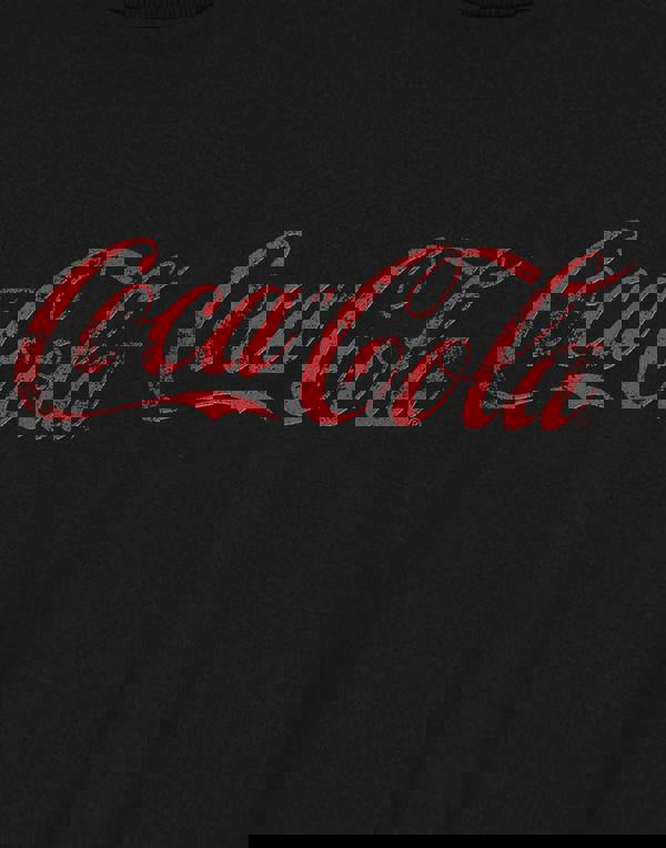 Coca Cola Womens Black Coca-Cola Cropped Short Sleeved T-Shirt