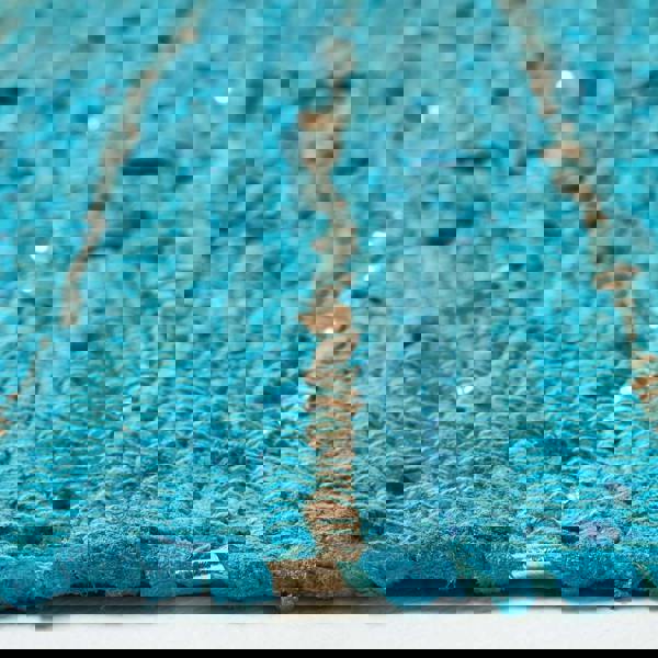 HOMESCAPES Leather Glitter Rug