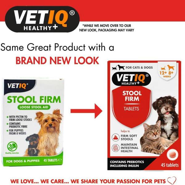Mark & Chappell M&C Vetiq Stool Firm 45 Tablets