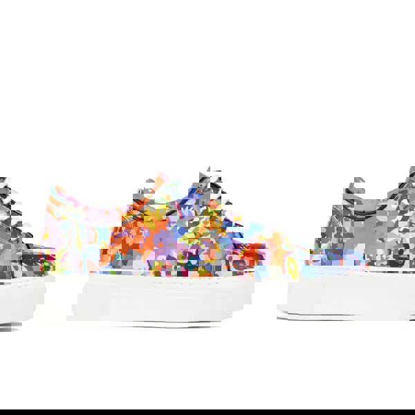Embassy London Camila - Summer Colours - Women's white sole trainers in eye catching soft leather