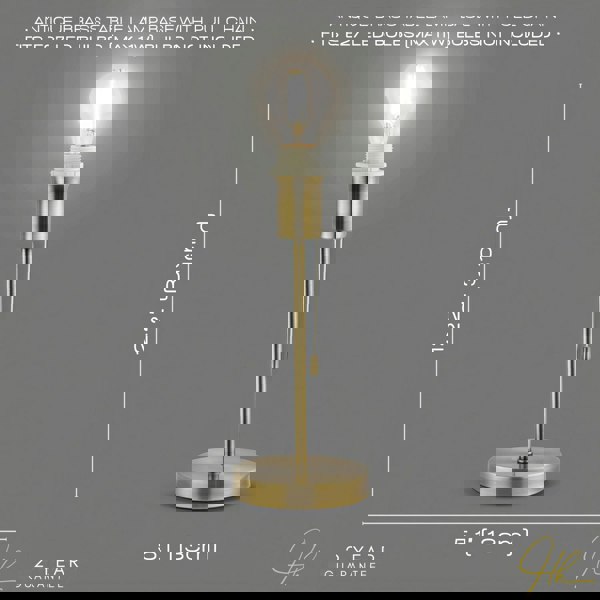 Traditional and Classic Table Lamp Base in Antique Brass with Pull Cord Switch Image 6