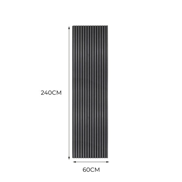 Monstershop Acoustic Slat Wall Panel – Anthracite Grey