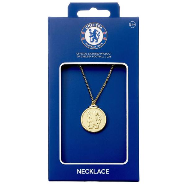 The Carat Shop Chelsea Football Club Gold Finish Crest Necklace