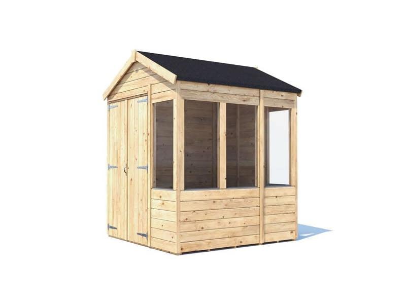 Dunster House Potting Shed Apex Roof W6' x D6' (W1.8m x D1.8m) Superfelt Included Overlord Modular