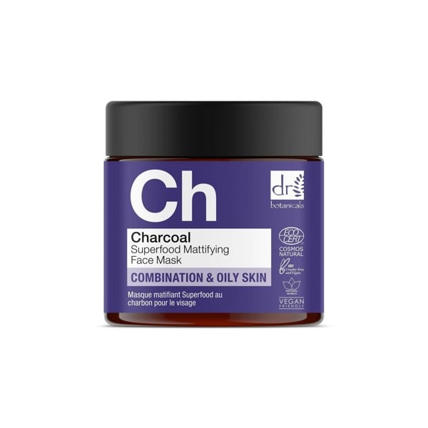 Dr Botanicals Charcoal Superfood Mattifying Face Mask 60ml