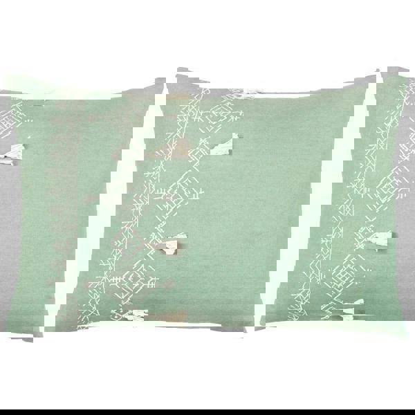 Furn Pritta Tassel Cushion Cover - Eucalyptus