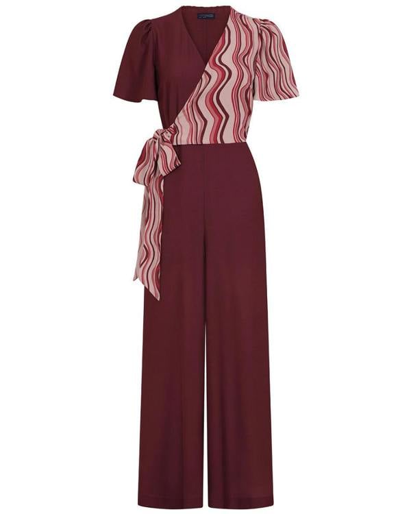HotSquash Overwrap Print Jumpsuit
