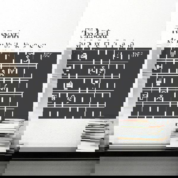 WSB9044 - Chalkboard Calendar Black