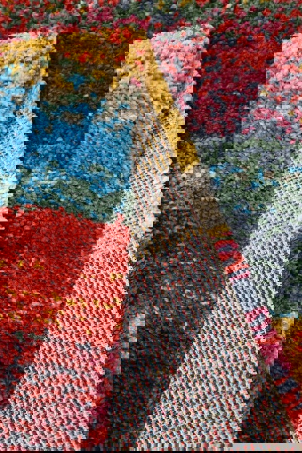 Noble Multicolour Rug – Tartan and Diamond Designs