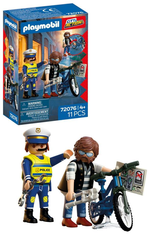 Playmobil Police Bicycle Robbery - 72076 Playset