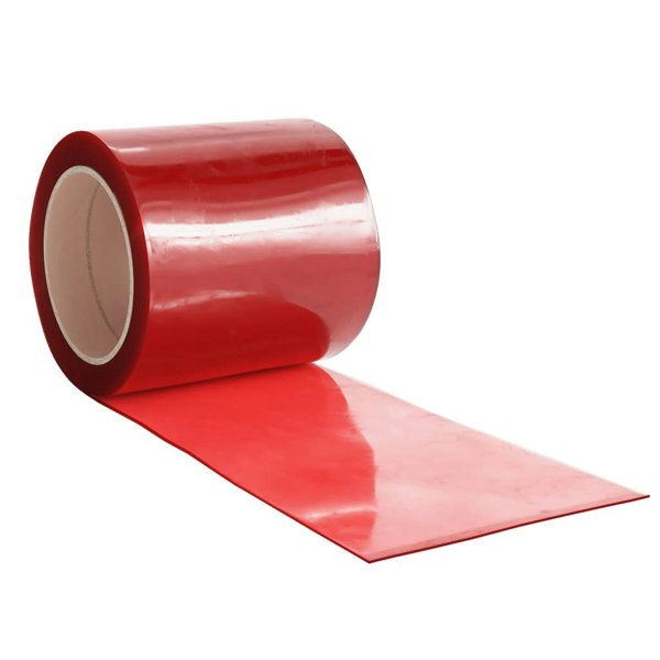 Berkfield Door Curtain Red 200 mmx1.6 mm 10 m PVC