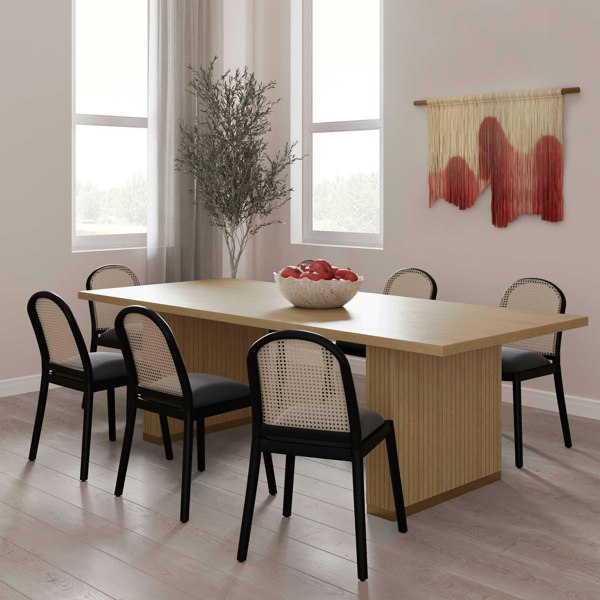 Furniture Edit Chelsea Natural Oak Wood Rectangular Dining Table