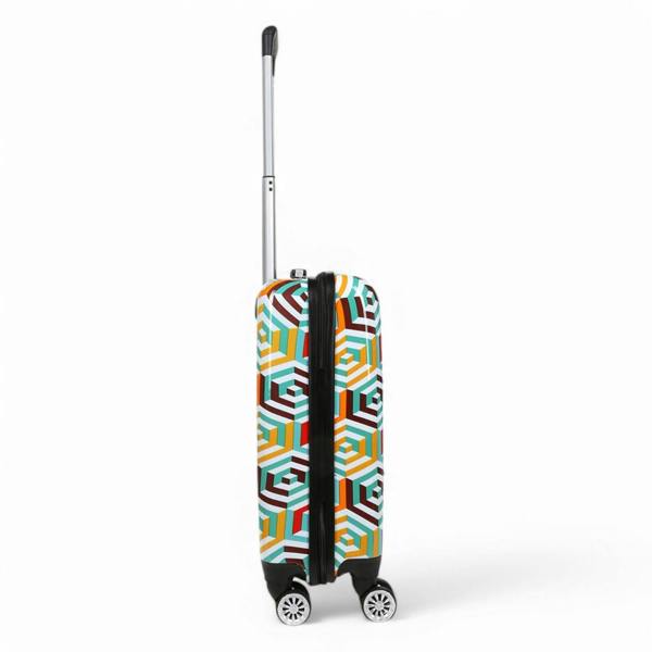 Snowball Hard Shell Printed Cabin 55 x 36 x 20 cm PP Suitcase Luggage Suitable for Easyjet, Ryanair
