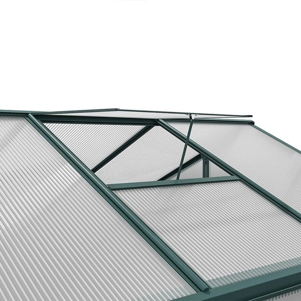 10' x 6' ft Garden Hobby Greenhouse Green Framed with 2 Vents Garden Storages & Greenhouses Living and Home