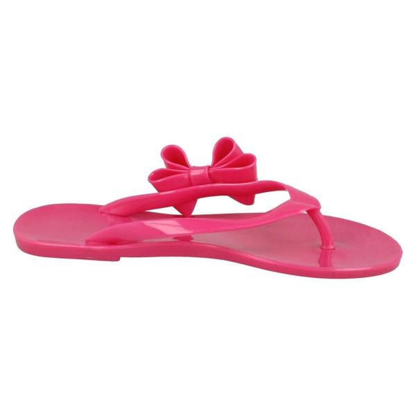 Spot On Ladies Spot On Flat Jelly Toe Post Sandal