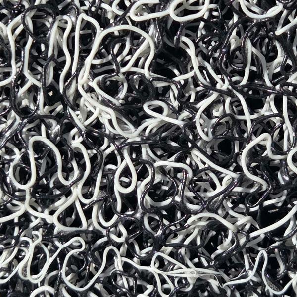 Ultralux Outdoor Drainage Door Mat - Non-Slip Vinyl Coil Dirt Trapper Entrance Mat - Black & White Coil Mat – Multiple Sizes UTNBW