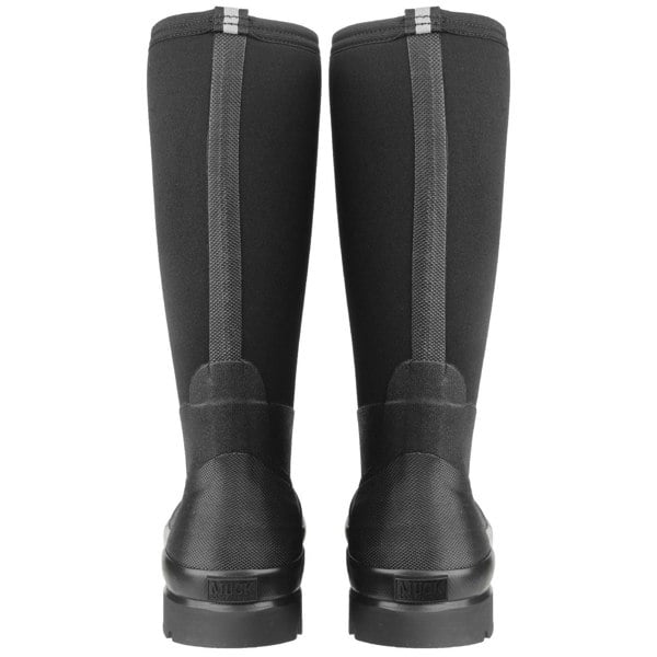 Muck Boots Chore Classic Hi Patterned Unisex Wellington Boots in Black