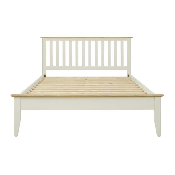 Statement Furniture Pembroke Modern Wooden Bed Frame with Slatted Headboard Double King