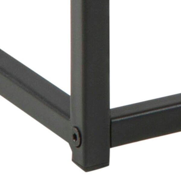 Wyld Haus El Paso Black Metal Frame and Wild Oak Veneer Coffee Table