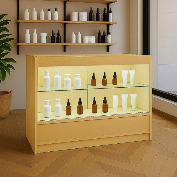 Monstershop LED Retail Shop Counter C1200 - Maple