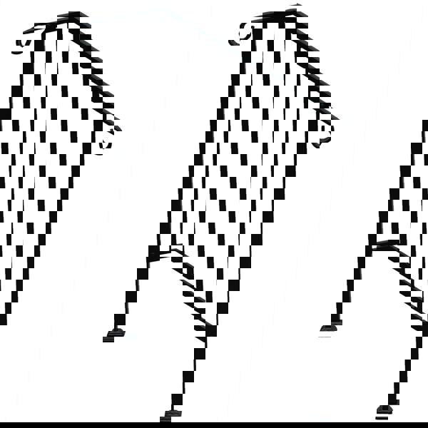 Gr8 Garden Outdoor Black Steel Handrail 2 Steps Garden Stairs Safety Grab Bannister Rail