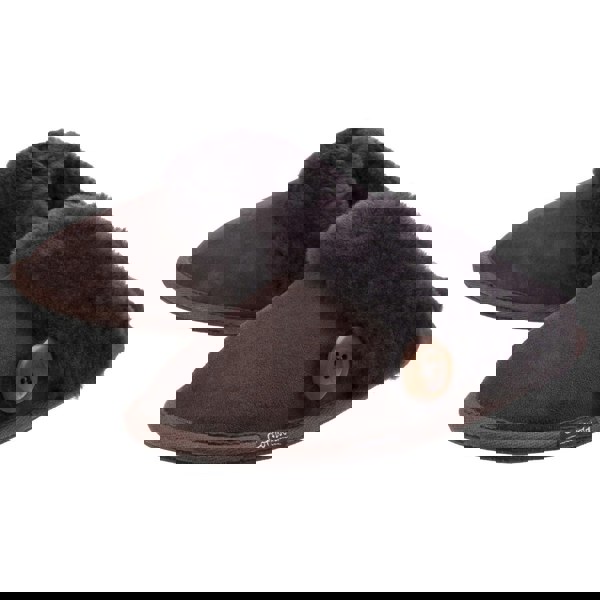 Cotswold Lechlade Leather Women's Chocolate Mules