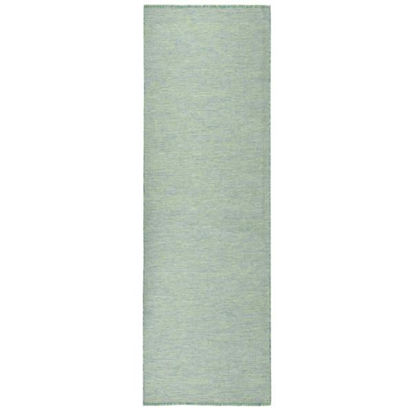 Berkfield Outdoor Flatweave Rug 80x250 cm Turquoise