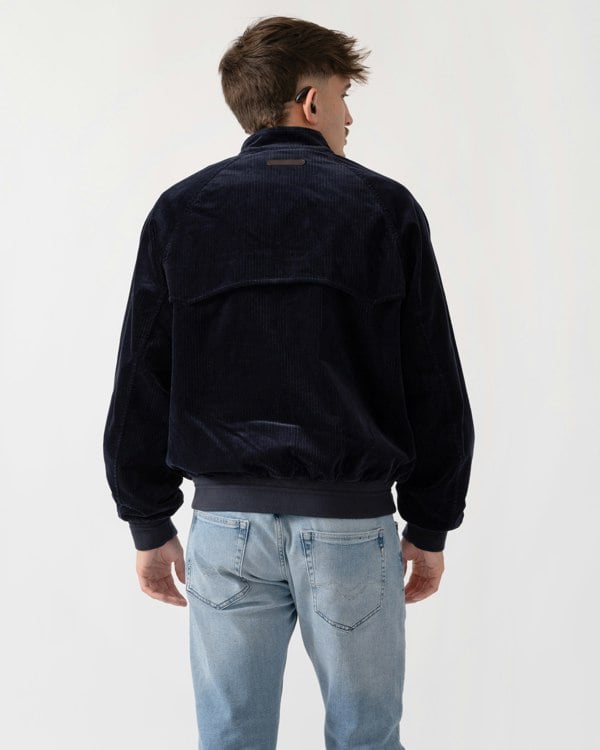 GANT Mens Cord Harrington Jacket - 433 Evening Blue