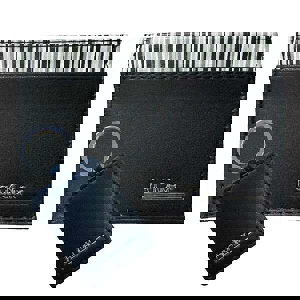 Paul Oliver Men’s Gift Set – Card Wallet & Keyring with Graphite Stripe