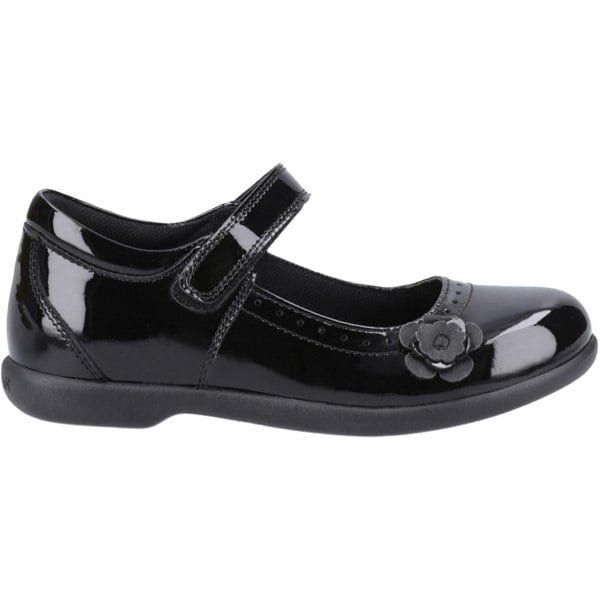 Hush Puppies Bethany Patent Junior Leather Girls's Black Shoes