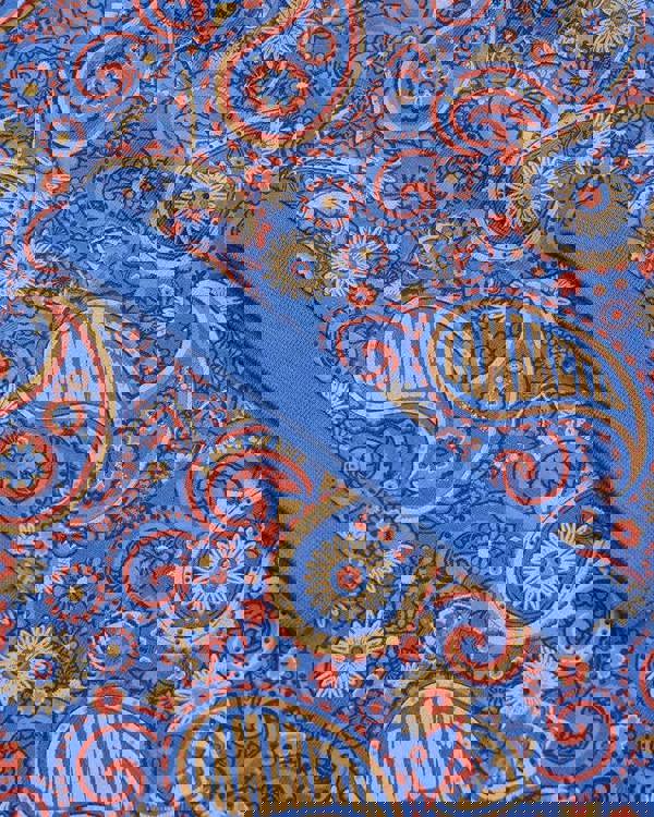 Lambretta Mens All Over Paisley Branded Retro Casual T-Shirt