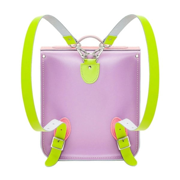 Pastel Kaleidoscope Leather City Backpack - Backpack - Zatchels
