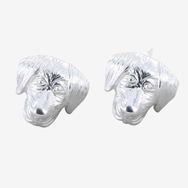 Labrador Dog Sterling Silver Earrings - Reeves & Reeves