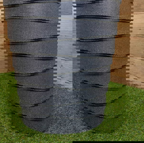 Samuel Alexander 66cm Tall Round Grey Garden Patio Trojan Plant Pot
