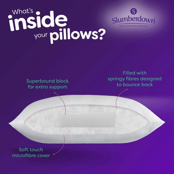 Slumberdown Cosy Nights Super Support Firm Support Pillow