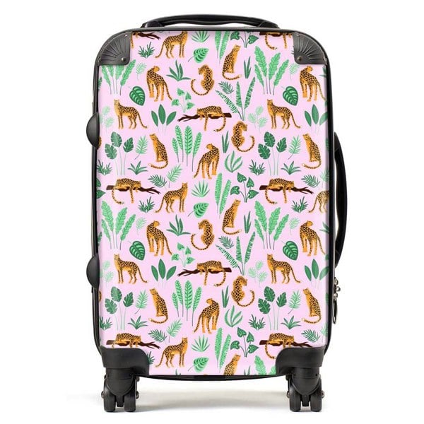 Warren Reed Hand Drawn Leopards Suitcase