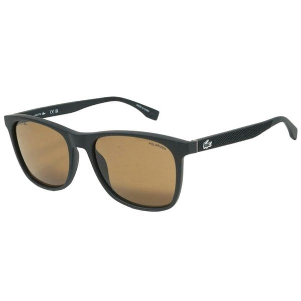 Lacoste Brown Lens Matte Black Sunglasses