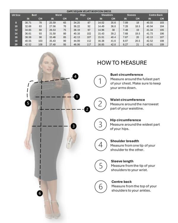 HotSquash Cape Bodycon Sequin Velvet Dress
