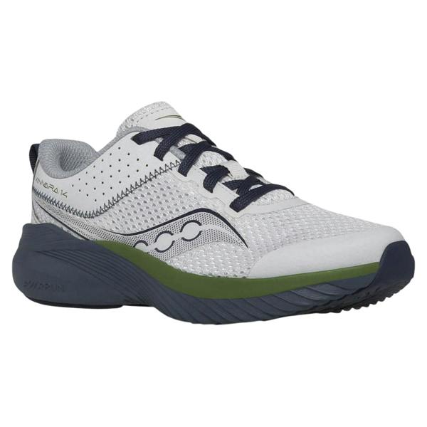 Saucony Childrens/Kids Logo Recycled PET Trainers - Grey Blue - 