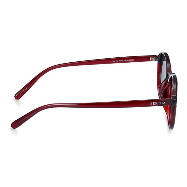 Bertha Paris Polarized Sunglasses - Black/Black - BRSBR059C4