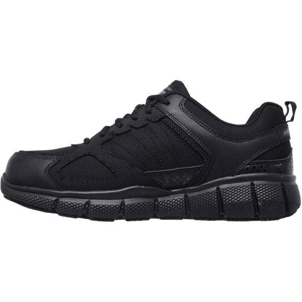 Skechers Workwear Telphin Sanphet Leather Men's Black Safety Trainers