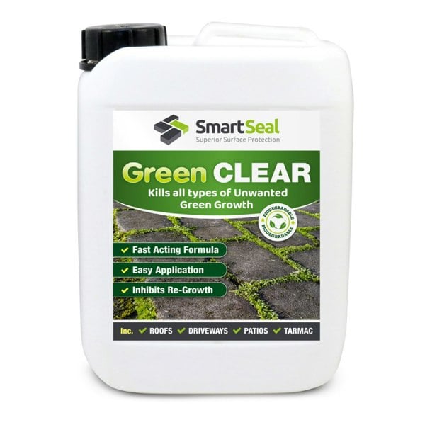 Smartseal Green Clear Fast & Easy Mould, Lichen & Algaeo Remover - 5 Litre