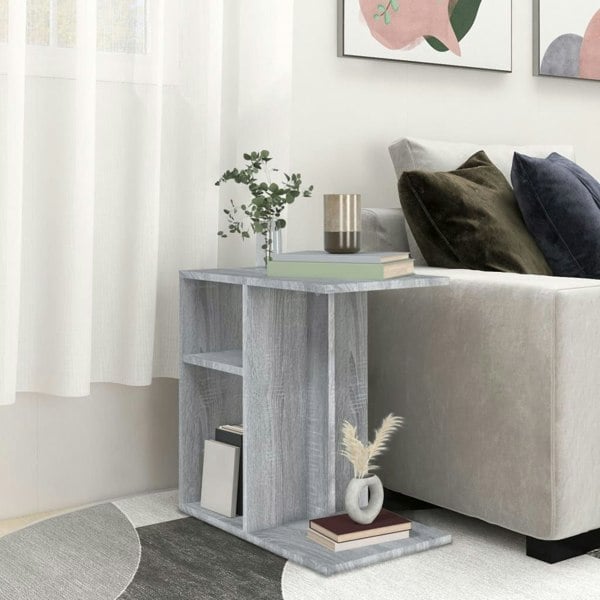 Berkfield Side Table Grey Sonoma 50x30x50 cm Engineered Wood