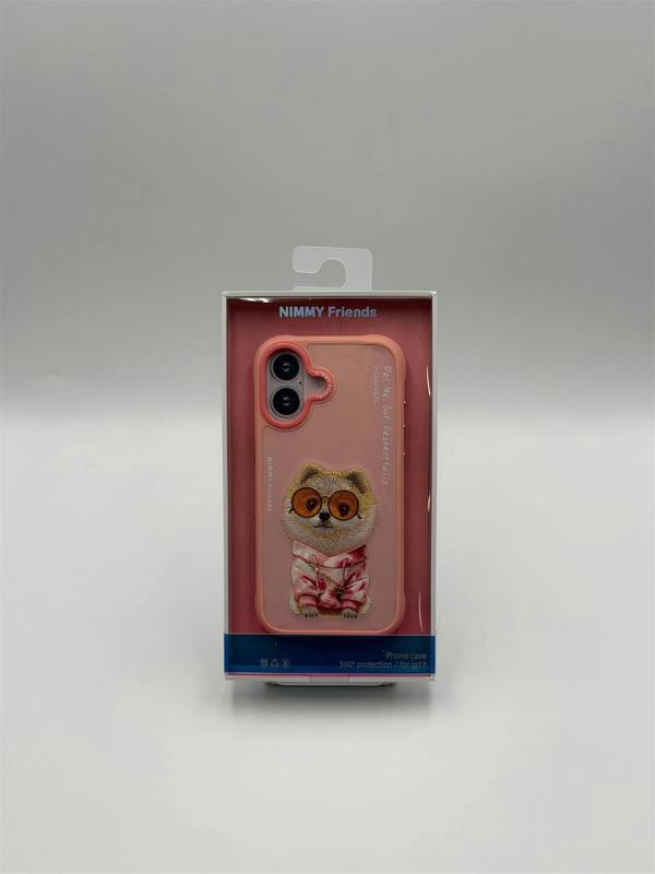 Nimmy Friends Nimmy Glass Cool Dog Case with MagSafe for iPhone 17 6.3" Pink - N-YJ-IP17-031
