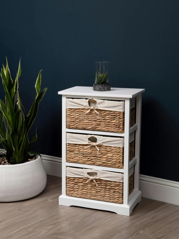 Ashby 3 Seagrass Drawer Chest.