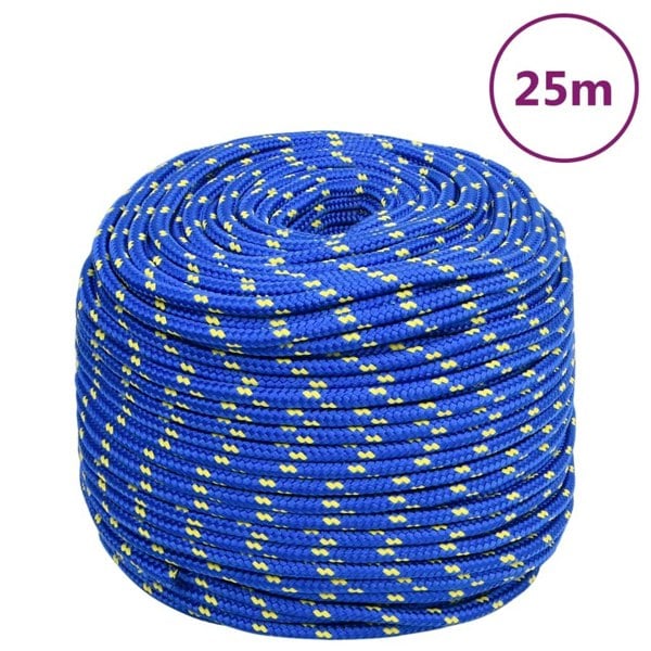 Berkfield Boat Rope Blue 6 mm 25 m Polypropylene