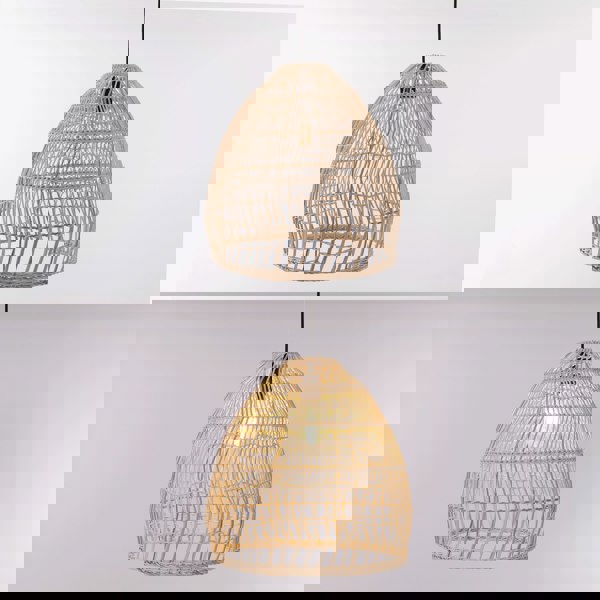 Lightsin Woven Rattan Dome Pendant Light for Rustic Interiors Lightsin UK 